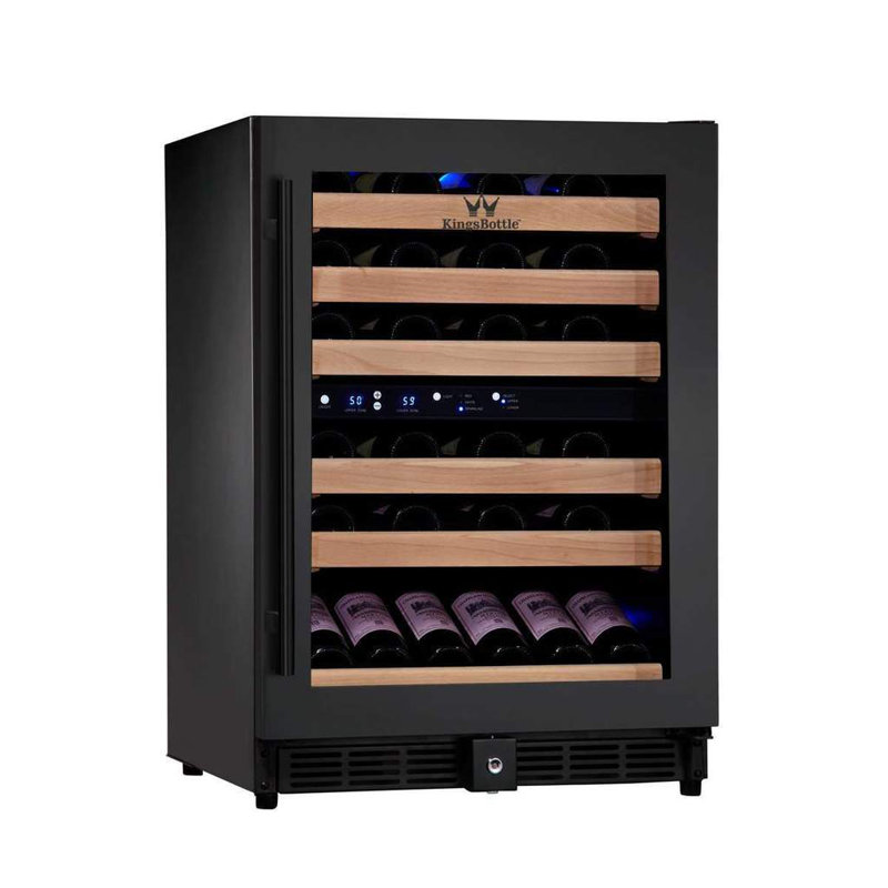 Kingsbottle 46 Bottle Dual Zone Freestanding/BuiltIn Wine Refrigerator